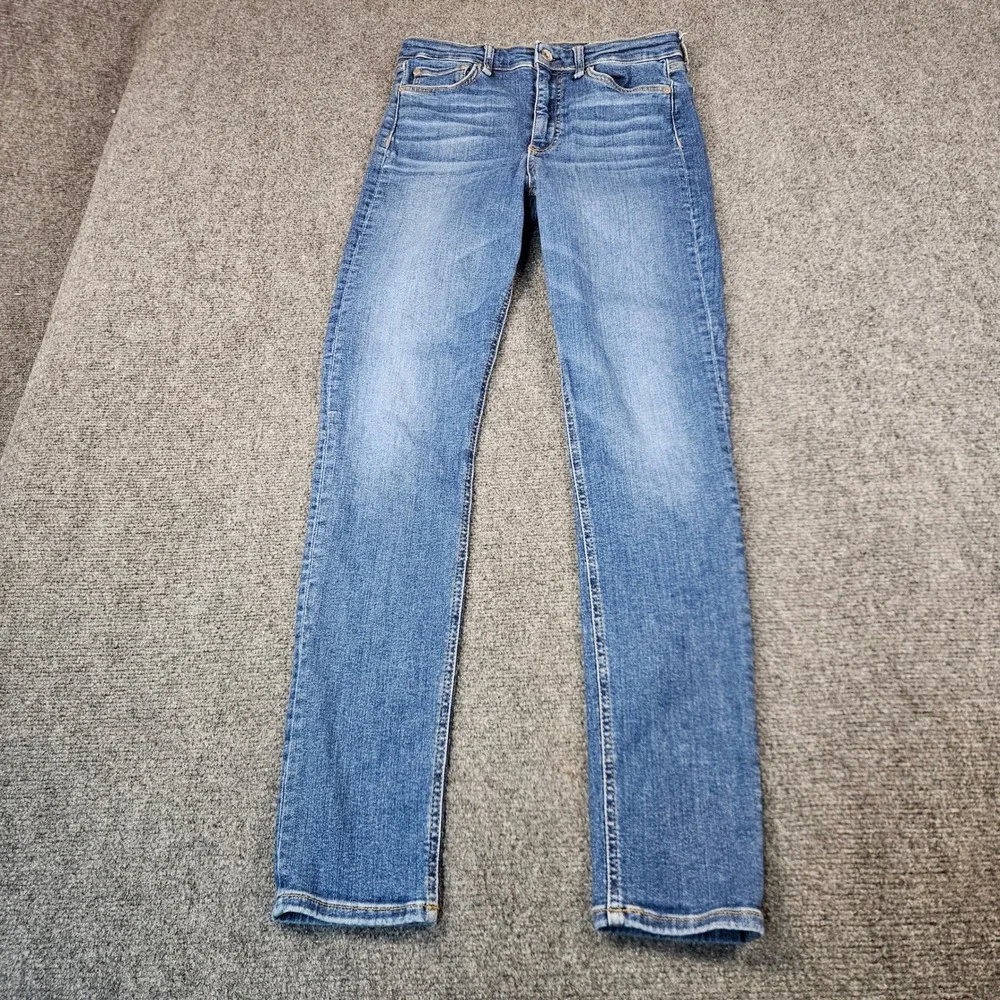 Rag & Bone Nina High-Rise Skinny Jeans Jinx Blue WDD22H2664TBJX Sz 27